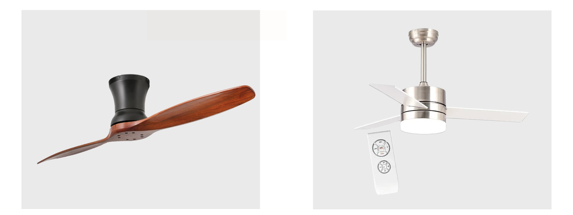 diferentes modelos de ventilador de techo